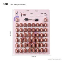 Kit de capuchons de ponçage pour nail art avec tige pour l'élimination des cuticules et des callosités et l'entretien des pieds, outil de ponçage électrique