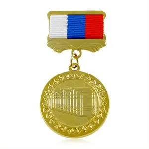 Médaille de gravure en acier inoxydable Médaille 3D personnalisée Souvenir Cadeaux Médaillon d'insigne en métal