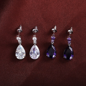 Eleganti Orecchini a Goccia per Donne, Orecchini a Perno Scintillanti, Gioielli per Orecchie alla Moda per Uso Quotidiano e Feste - Product Image 4