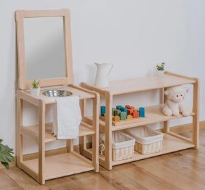 Enfant Maternelle Montessori Lavabo Étagère Toddler Kid Daycare Meubles Waschtisch Faciliter pour Enfant Laver Les Mains - Product Image 3