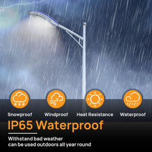 Poste de farola <span class=keywords><strong>solar</strong></span> LED integrado dos en uno <span class=keywords><strong>60W</strong></span>/80W/100W/120W IP65 resistente al agua para iluminación de carreteras al aire libre garantía de 5 años - Product Image 6
