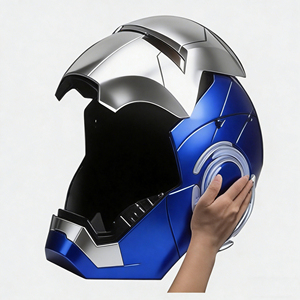 Nuevo <span class=keywords><strong>Casco</strong></span> Eléctrico de <span class=keywords><strong>Iron</strong></span> <span class=keywords><strong>Man</strong></span>, Máscaras de Fiesta en Negro, Dorado, Plateado y Azul, con Control por Voz - Product Image 3