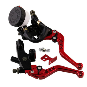 7/8 "22 מ cnc אלומיניום אופנוע בלם בלם בלם צינור המאגר אוניברסלי מתכוונן atv עבור yamaha honda suzuki - Product Image 2