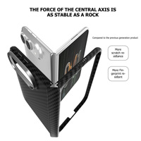 Coque hybride en TPU pour 18 Duo avec charnière à axe central, aimantée, coque de protection monobloc