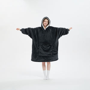 Sudadera de Sherpa de gran tamaño personalizada de fábrica, Sudadera con capucha eléctrica con calefacción personalizada de lana portátil - Product Image 2