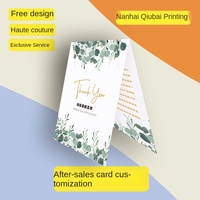 Tarjetas de Servicio Postventa de Papel Recubierto de Alta Gama Personalizadas, Impresas en Cuatro Colores con la Marca Heidelberg, Tarjetas de Agradecimiento con Reseñas Positivas