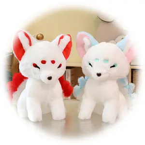 Custom Soft Fabric Animal Plush Fox For Gift Promotional Nine-tail Fox Plush Toy