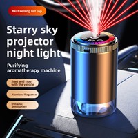 Diffuseur d'arômes intelligent pour voiture avec angle de lumière réglable, démarrage et arrêt par vibration, parfum de Cologne, son d'ambiance, longue durée