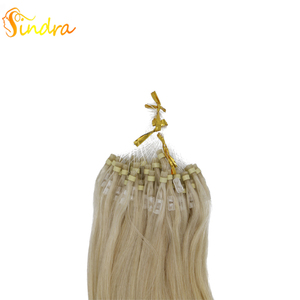 Yamei Trinh Brazil Tóc <span class=keywords><strong>Micro</strong></span> Vòng Liên Kết Vòng Hạt Tóc Nối 100% Tóc Thật Vàng Tóc Vàng - Product Image 4