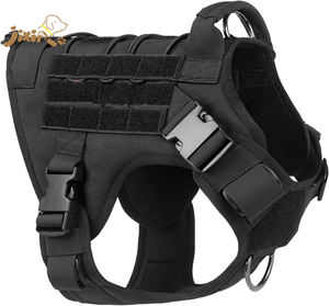 工場カスタムメイドの犬用戦術訓練ハーネス（中型犬・大型犬用）1080Dナイロン防水ヘビーデューティードッグハーネスチェスト - Product Image 4
