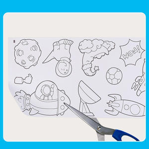 Grundschüler Zeichen rolle Lange Graffiti Malerei Wand Zeichen papier Nicht färbende Kindergarten Färbung Kunst zubehör - Product Image 5