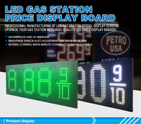Panneau d'affichage LED double face pour prix de l'essence, autoportant, extérieur, pour station-service