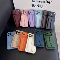 Étui portefeuille à rabat avec porte-cartes en cuir PU grain litchi antichoc pour iPhone 18 Pro Max 17 16 15 14 13