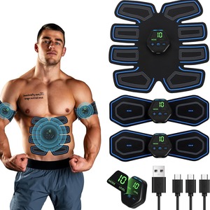 Nuevo Dispositivo de Entrenamiento Muscular EMS para el Hogar, Cinturón de Masaje con Pantalla para Fortalecimiento Abdominal - Product Image 4