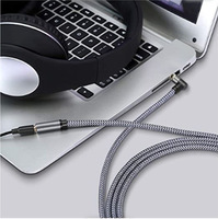 Câble audio plaqué or 3,5 mm, coudé droit, mâle-femelle, pour autoradio/haut-parleur, extension pour casque de diffusion en direct