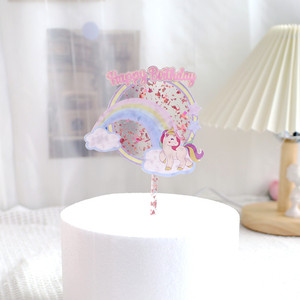 Honey And Sweetness Acrylic <b>Cake</b> Topper Car Design Happy Birthday <b>Cake</b> <b>Decoration</b> For Party <b>Supplies</b> - Product Image 4