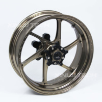 Jantes de moto en alliage forgé XINLAI personnalisées, couleur bronze, 5 branches, 5x112/120/114.3, neuves pour S1000RR S1000R Sportbikes