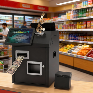 Автоматический работающий высокоскоростной киоск с самооплатой умный Банкомат Ecocash для магазина и розничной торговли - Product Image 1