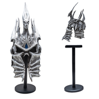Casque du Roi Lich de Warcraft, Casque de Commandement, Couronne de Glace d'Arthas, Modèle d'accessoire portable pour cosplay