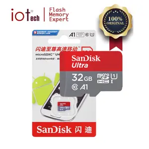 Sandisk 마이크로 SD 카드 마이크로 SD TF 카드 울트라 클래스 10 A1 메모리 카드 100 원래 128GB 32GB 256GB 16G 400GB 64gb 전화 미니