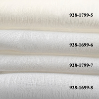 Tissu de rideau en voile uni transparent en rouleau au mètre pour draperies sur mesure et design intérieur minimaliste