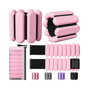 2lb/4lb कस्टम लोगो एडजस्टेबल कलाई और टखने का वजन महिलाओं के लिए सिलिकॉन टखने का वजन - Product Image 3