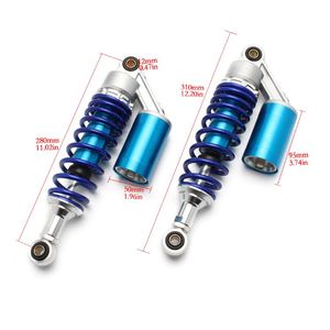 265mm 280mm ronda de amortiguadores para <span class=keywords><strong>Yamaha</strong></span> XVS250 DRAG <span class=keywords><strong>STAR</strong></span> 88-07 DT80 81-83 GT80 73-80 MX80 80-82 SR250SE 77-85 - Product Image 6