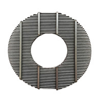 Pelat Saringan Kawat Wedge Wire SS316L untuk Pemisahan Limbah Akuakultur, Pemisahan Padatan-Cairan Residu Kolam Ikan