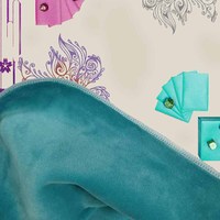 Tapis de table en velours floral moderne fait à la main haute définition tissu tricoté réutilisable mariage maison plante Tarot jeu de cartes tapis de jeu