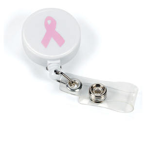 批发设计定制徽标空白升华印刷树脂可伸缩身份证夹徽章卷轴支架，带鳄鱼夹 - Product Image 4