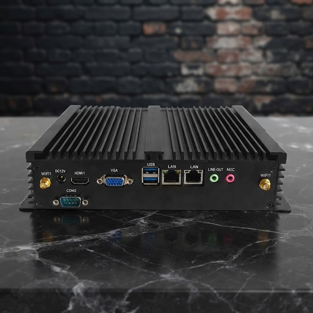 Used Intel N150 Fanless Industrial Mini PC DC 12V Intel I226-V 2.5GbE LAN M.2 2280 NVME SATA3.0 4GB/8GB DDR4 256GB Factory Price