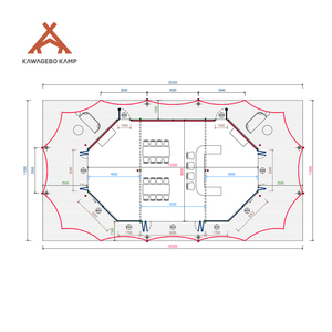 Tente <span class=keywords><strong>de</strong></span> glamping <span class=keywords><strong>safari</strong></span> en toile imperméable PVDF à armature droite en acier quatre saisons <span class=keywords><strong>de</strong></span> luxe sauvage Kawagebo Kamp pour les fêtes et les événements - Product Image 6