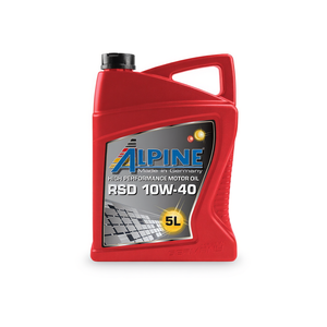 Huile moteur Alpine RSD 10W-40 5L, huile moteur automobile haute performance, huile moteur entièrement synthétique - Product Image 2
