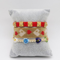 Bracelet miyuki en perles tissées à l'œil de bohème B1137, bracelet fait à la main, ensemble de bijoux