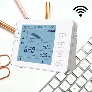 Moniteur de qualité de l'air WiFi température et humidité CO2 3 en 1 capteur CO2 mètre détecteur alarme enregistreur de données Smart Life