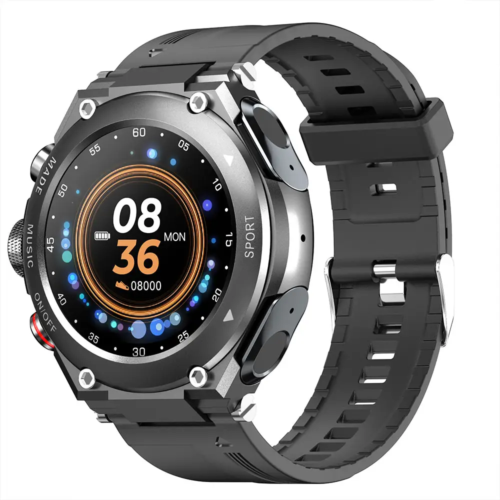 Lemfo T92 Smartwatch ile TWS kablosuz kulaklık izle oksijen ve kan izleme sağlık yönetimi erkekler ve kadınlar spor izle