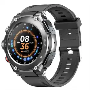 Lemfo T92 Smartwatch com TWS Wireless Earphone Assista Oxigênio e Monitoramento Sanguíneo Health Management Men and Women Sport Watch
