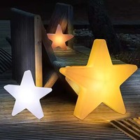 Tragbare RGB-Farbwechsel-LED-Sternenlampe Wiederaufladbare Beleuchtete Sternenlichtlampe Hotel Restaurant Weihnachtsdekoration Stimmungs-Nachtlampe