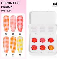 Gel de peinture ombré 6 couleurs, gel UV liquide, vernis à ongles DIY 2-en-1, végan, écologique, non toxique, longue tenue, salon de manucure OEM ODM