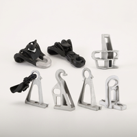 Support de suspension réglable pour câble à fibres optiques, poteau ADSS, ligne aérienne, pince de suspension en acier galvanisé, protection UV
