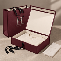 Ensemble de boîtes cadeaux pour vêtements avec fermeture magnétique pliable personnalisée, emballage en papier de luxe pour vêtements, Lionwrapack