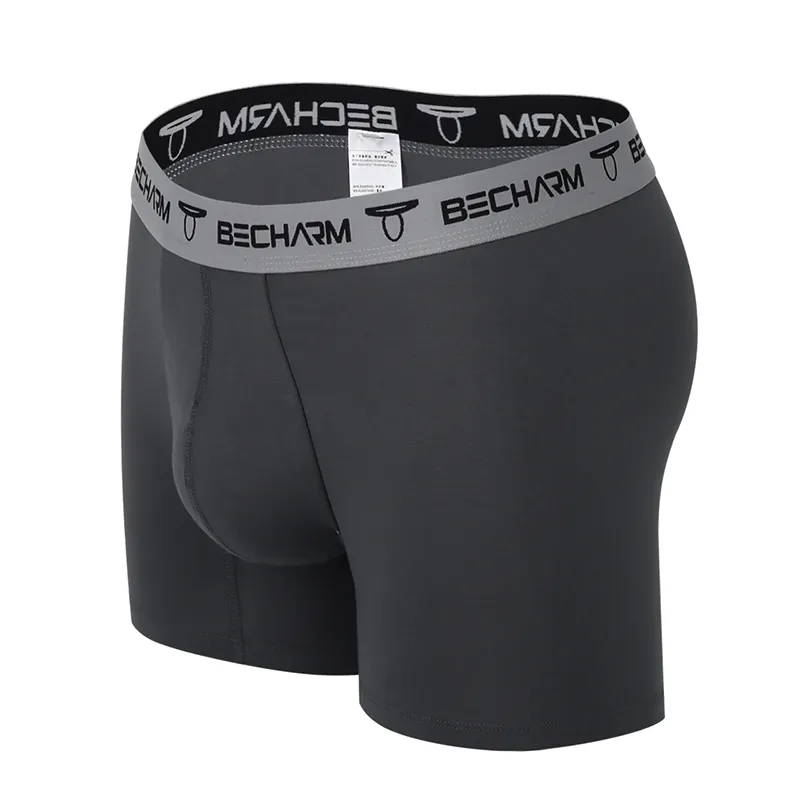 Custom Men's Cotton Trunks Soft Stretch Wide Waistband Underwear Sexy Mens Brief Boxer