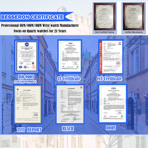 Reloj de cuarzo de acero inoxidable ultrafino con logotipo personalizado para hombre, accesorio de muñeca plateado informal de lujo, esfera árabe clásica a la moda - Product Image 5