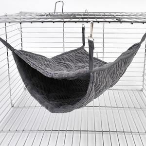 Hamac rectangulaire en flanelle amovible et lavable pour animaux de compagnie, pour furet, écureuil, hamster - Product Image 3