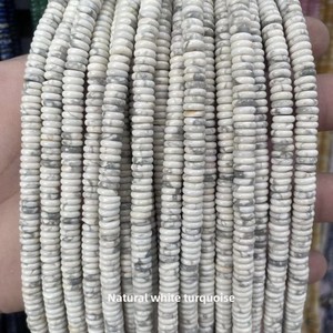 Perles d'espacement en pierre naturelle Abacus 2*6mm, 160 pièces/brin, perles lâches pour la fabrication d'accessoires de bijoux DIY - Product Image 3