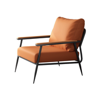 Chaise de salle à manger individuelle moderne en gros, mobilier de salle à manger en cuir de haute qualité, design élégant et tendance pour salon