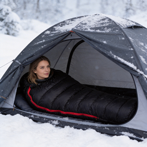 <span class=keywords><strong>Sac</strong></span> <span class=keywords><strong>de</strong></span> <span class=keywords><strong>couchage</strong></span> pour maman avec motif rayé, <span class=keywords><strong>ultra</strong></span> léger, chaud, imperméable, pour le camping d'hiver, la randonnée, le trekking, les conditions météorologiques extrêmes - Product Image 3