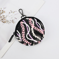 Aloha hawaïen personnalisé étanche léger rouge à lèvres maquillage rond porte-monnaie femmes Portable Tyvek porte-monnaie en papier