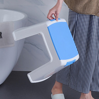 Taburete Plegable Portátil de Plástico PP con Asa Antideslizante, Apilable y Multiusos para Dormitorio, Baño, Cocina, Hogar, Escuela y Uso en Exteriores