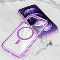 Coque de téléphone portable de haute qualité en TPU transparent et acrylique pour iPhone 15 Pro Max